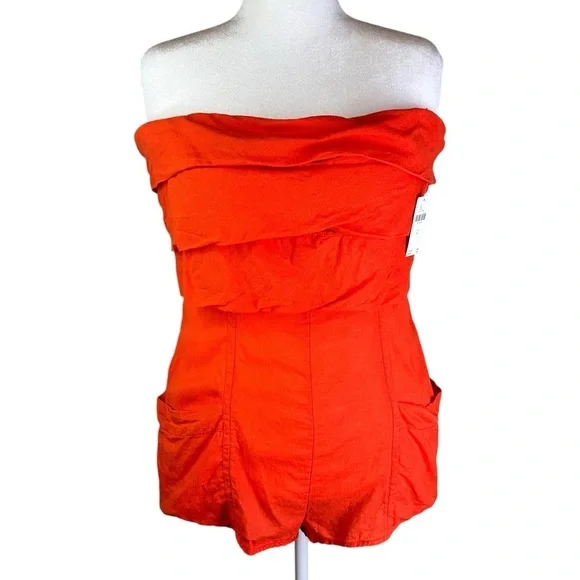 NWT Anthropologie Romper with Detachable Straps Size XL - Picture 9 of 14